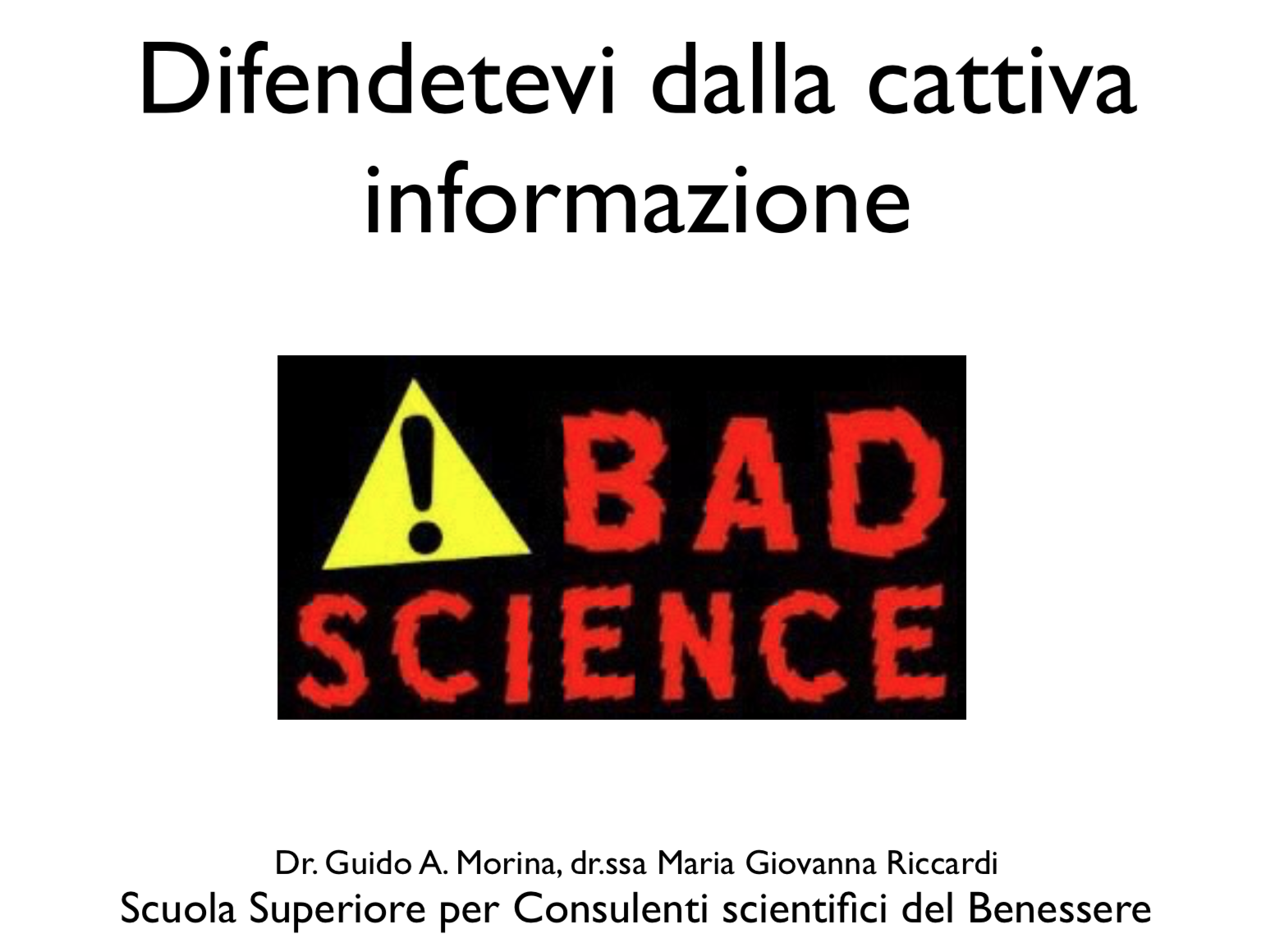 cattiva informazione