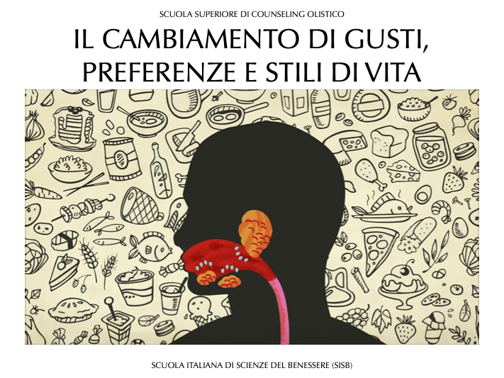 IL CAMBIAMENTO DI GUSTI, PREFERENZE E STILI DI VITA